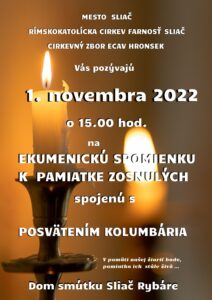 Pamiatka zosnulých 2022