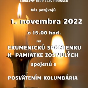 Pamiatka zosnulých 2022