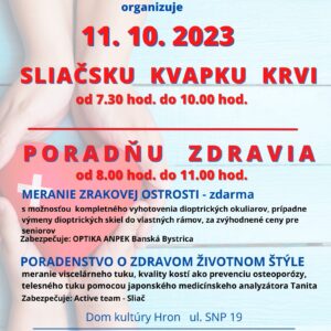 SLIAČSKA KVAPKA KRVI