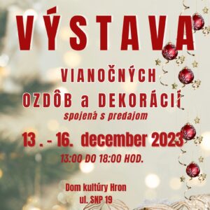 Výstava vianočných ozdôb