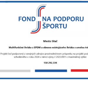 Fond na podporu športu_Multifunkčné ihrisko z EPDM a obnova existujúceho ihriska s umelou trávou