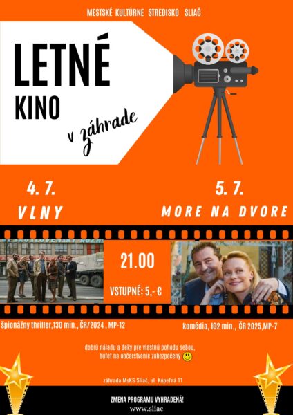 letné kino 2025