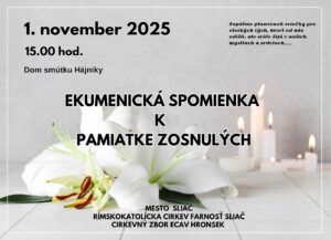 Pamiatka zosnulých 2025